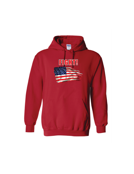 FIGHT! Old Glory Hooded Sweatshirt