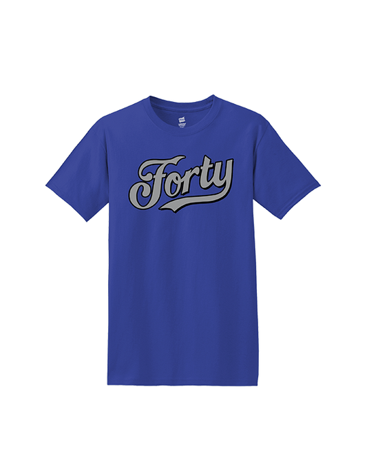 Forty Script tri-blend tee